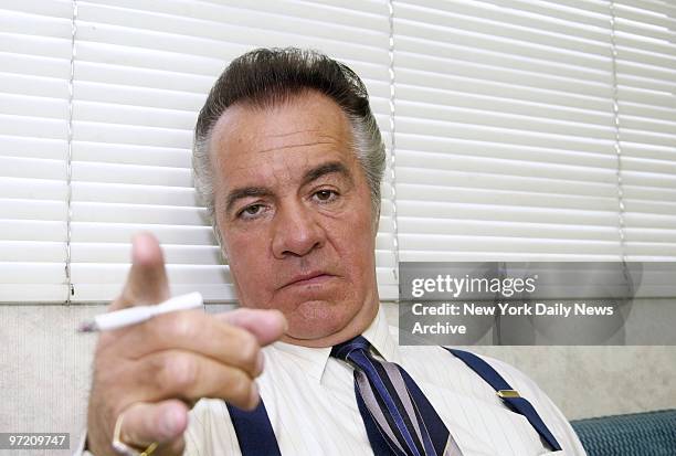 Actor Tony Sirico during filming TV series 'The Sopranos', circa 2000.