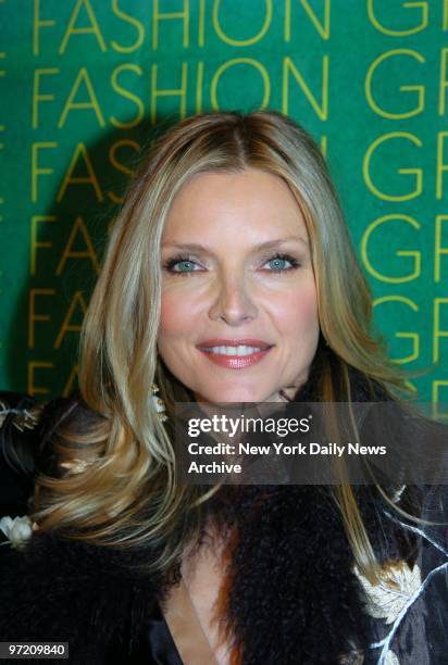 Actress Michelle Pfeiffer is on hand at Cipriani 42nd St. For the Fashion Group International's 21st annual Night of Stars awards gala. She was a...