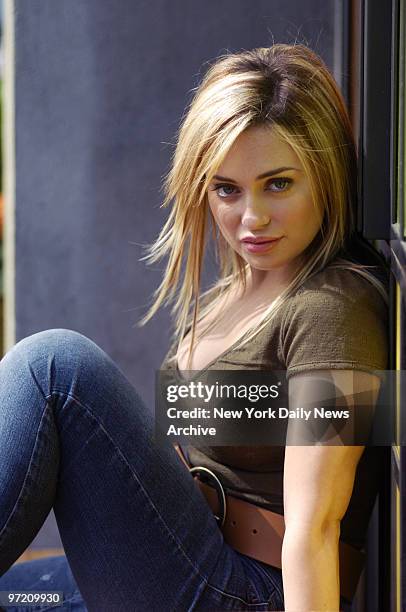 Actress Monica Keena at Park Ave. South and 20th St. She stars in the