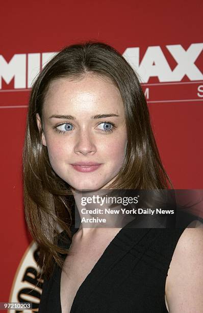 Actress Alexis Bledel arrives for the premiere of the movie "The Importance of Being Earnest" at the Paris Theater.