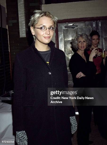 Actress Rachael Leigh Cook arrives at the MAC Cosmetics and Interview magazine launch party for the 2001 Art Is Everywhere calendar party at 118...