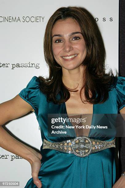 Actress Annie Parisse attends a screening of the movie "Winter Passing" at the Tribeca Grand Hotel.