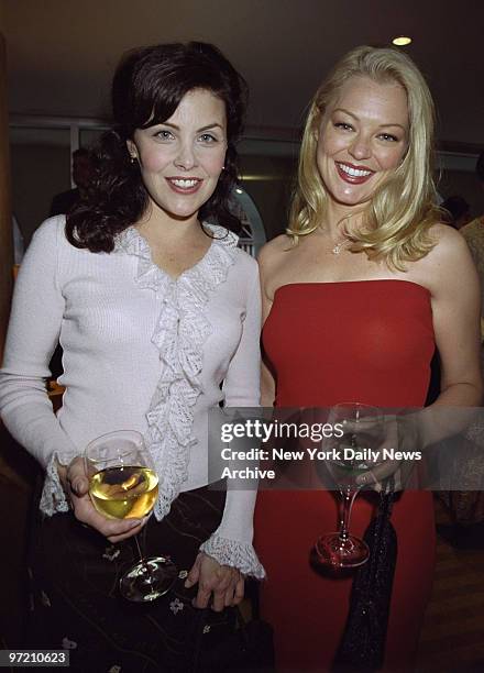 Actress Sherilyn Fenn and Charlotte Ross are on hand for Showtime Cable TV luncheon at W Hotel.