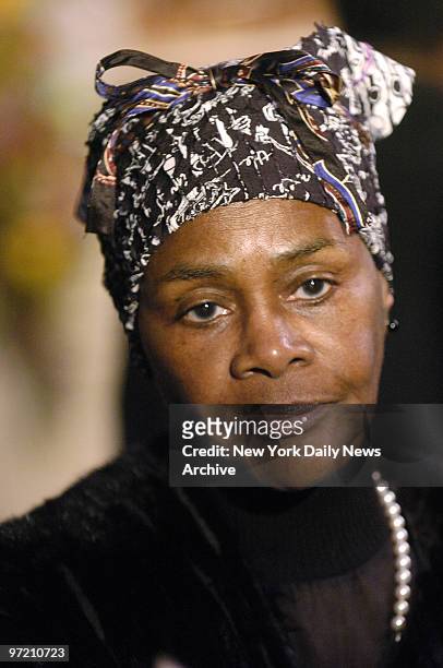 Actress Cicely Tyson attends funeral services for Ossie Davis at Riverside Church in Harlem. The 87-year-old actor died Feb. 4 in Miami Beach, where...