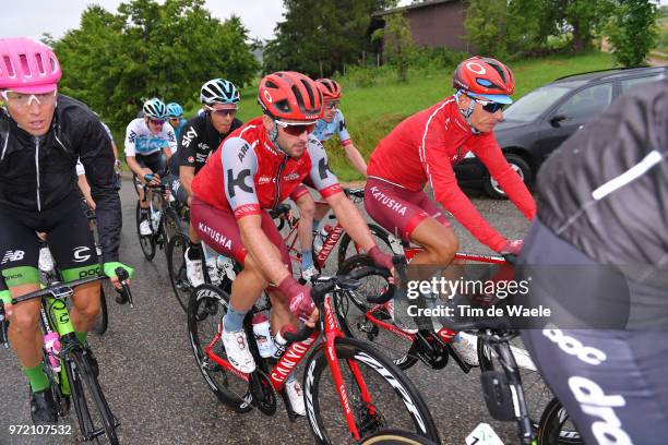 Nathan Haas of Australia and Team Katusha Alpecin / Simon Spilak of Slovenia and Team Katusha Alpecin / during the 82nd Tour of Switzerland 2018,...