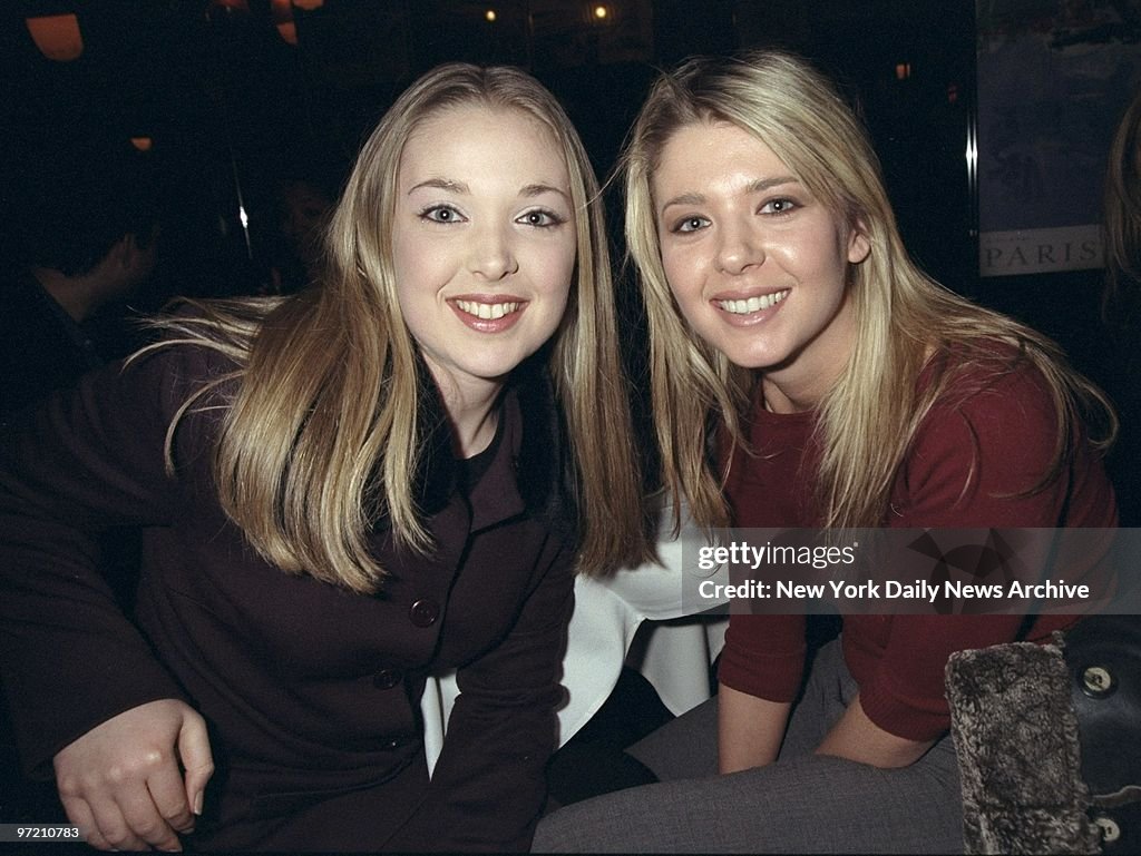 Actress Tara Reid (right) and her teenage sister, Colleen, a