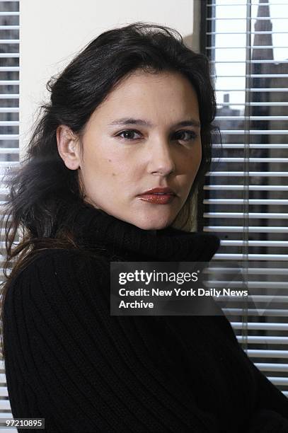 Actress Virginie Ledoyen at the Sony Pictures Entertainment office on Madison Ave. She stars in the upcoming film "Bon Voyage."