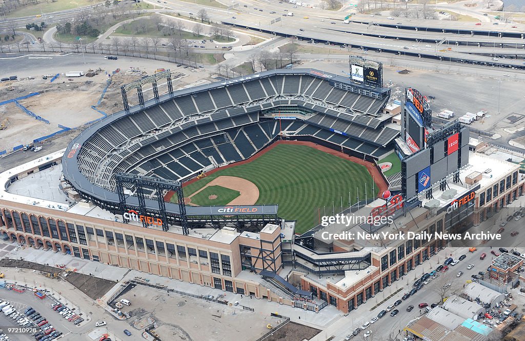 Aerial photo of the new Citi Field, home of the New York Met