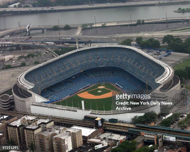 Aerial photos of old Yankee Stadium in the Bronx