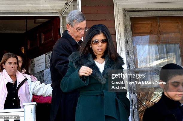 Alejandra St. Guillen leaves her home in Boston, Mass., with her stepfather to attend a wake for her sister, Imette, on what would have been her 25th...