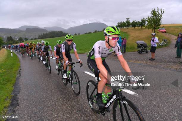 Julien Vermote of Belgium and Team Dimension Data / Scott Davies of Great Britain and Team Dimension Data / during the 82nd Tour of Switzerland 2018,...