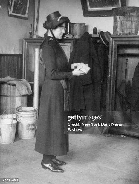 Adjutant Agnes H. McKerman of the Salvation Army, who attempted to deliver bibles to Mrs. Ruth Snyder and Mr. Judd Gray, at Queen's County Jail House.