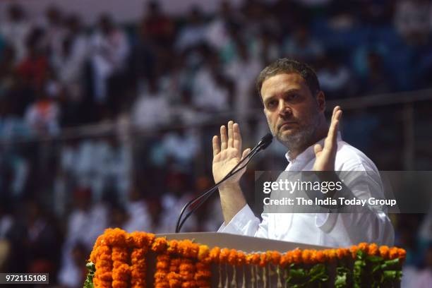 Congress President Rahul Gandhi addresses the National Convention of Other Backward Classes department of AICC in New Delhi.