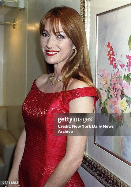 Actress Jane Seymour exhibits her paintings, watercolors and lithographs at the David Yurman Boutique on Madison Ave. To benefit the Elizabeth Glaser...