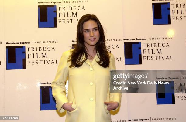 Actress Jennifer Connelly arrives for a special screening of "Once Upon a Time in America" at Pace University during the Tribeca Film Festival....