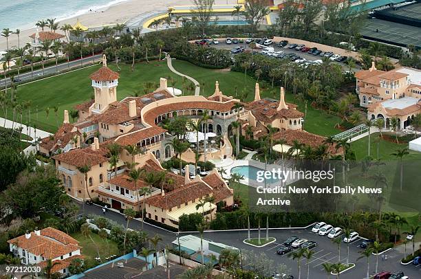 Aerial view of Mar-a-Lago, the estate of Donald Trump, in Palm Beach, Fla.