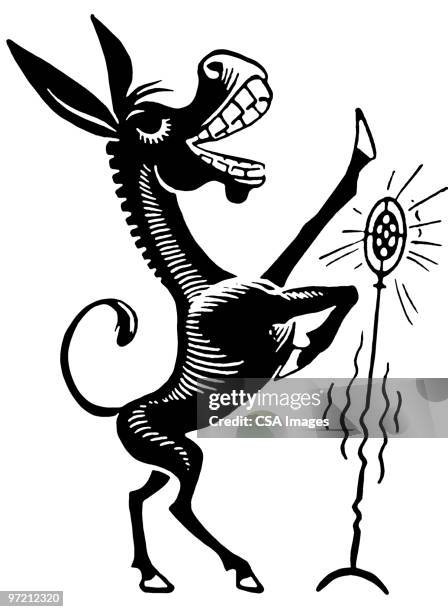 donkey - donkey stock illustrations
