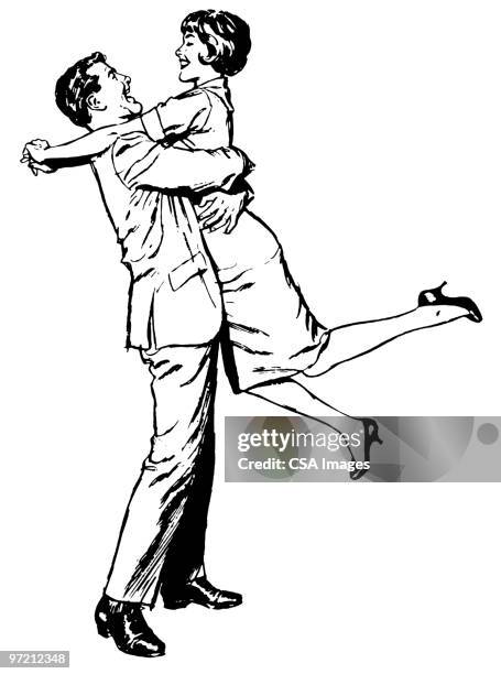 embrace - dramatic woman stock illustrations
