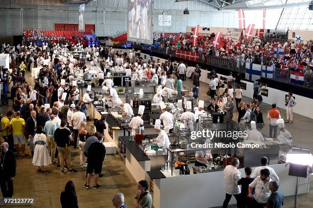 General view during the Europe 2018 Bocuse d'Or International culinary competition. Best ten teams will access to the world final in Lyon in 2019.