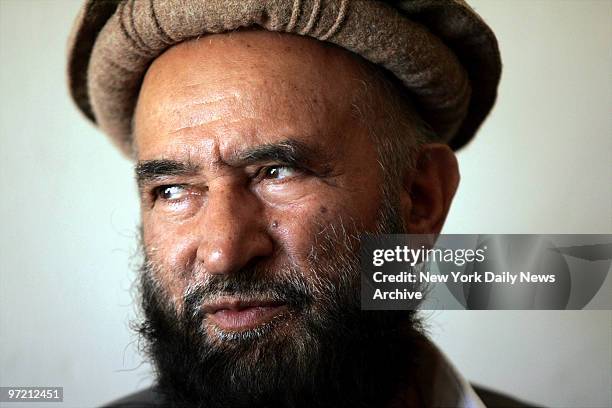Ahmad Shah Ahmadzai, former deputy prime minister of Afghanistan, discusses the state of affairs in the country during an interview in Kabul,...