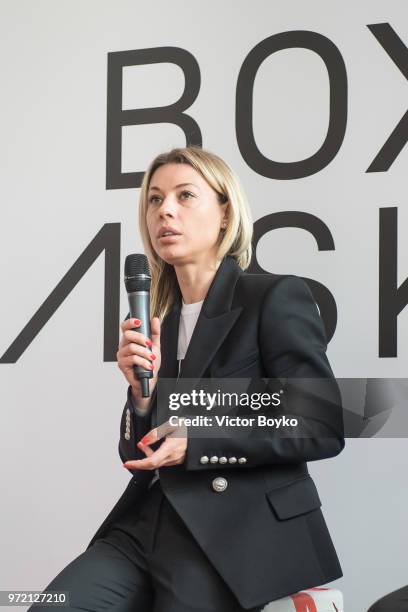 Marina Lylchuk, Director of Gorky Park presents the opening of Box MSK at Gorky Park on June 12, 2018 in Moscow, Russia. Brazil football icon Ronaldo...