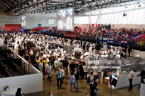 General view during the Europe 2018 Bocuse d'Or International culinary competition. Best ten teams will access to the world final in Lyon in 2019.