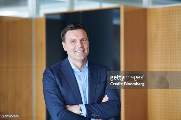 Stefan Brandl, chief executive officer of EBM-Papst GmbH, poses for a photograph at the company's headquarters in Mulfingen, Germany, on Tuesday, May...