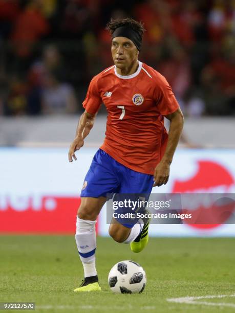 Christian Bolanos of Costa Rica during the International Friendly match between Belgium v Costa Rica at the Koning Boudewijnstadion on June 11, 2018...