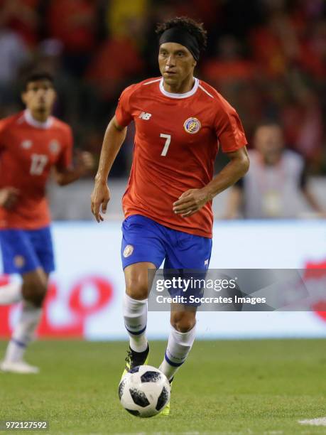 Christian Bolanos of Costa Rica during the International Friendly match between Belgium v Costa Rica at the Koning Boudewijnstadion on June 11, 2018...