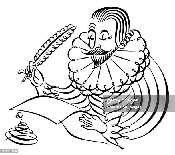 shakespeare - william shakespeare stock-grafiken, -clipart, -cartoons und -symbole