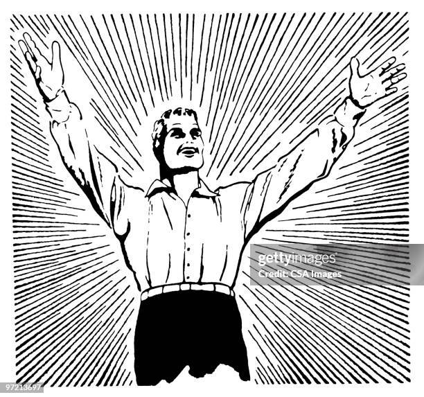 preacher - leads stock illustrations