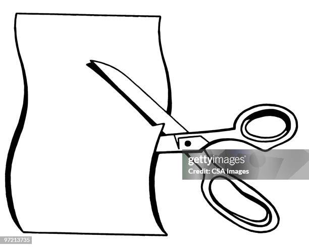 scissors - cutting stock illustrations