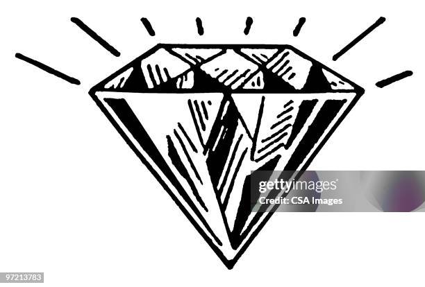 diamond - gemstone stock illustrations