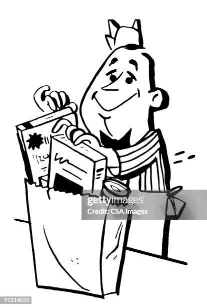 grocer - express checkout stock illustrations