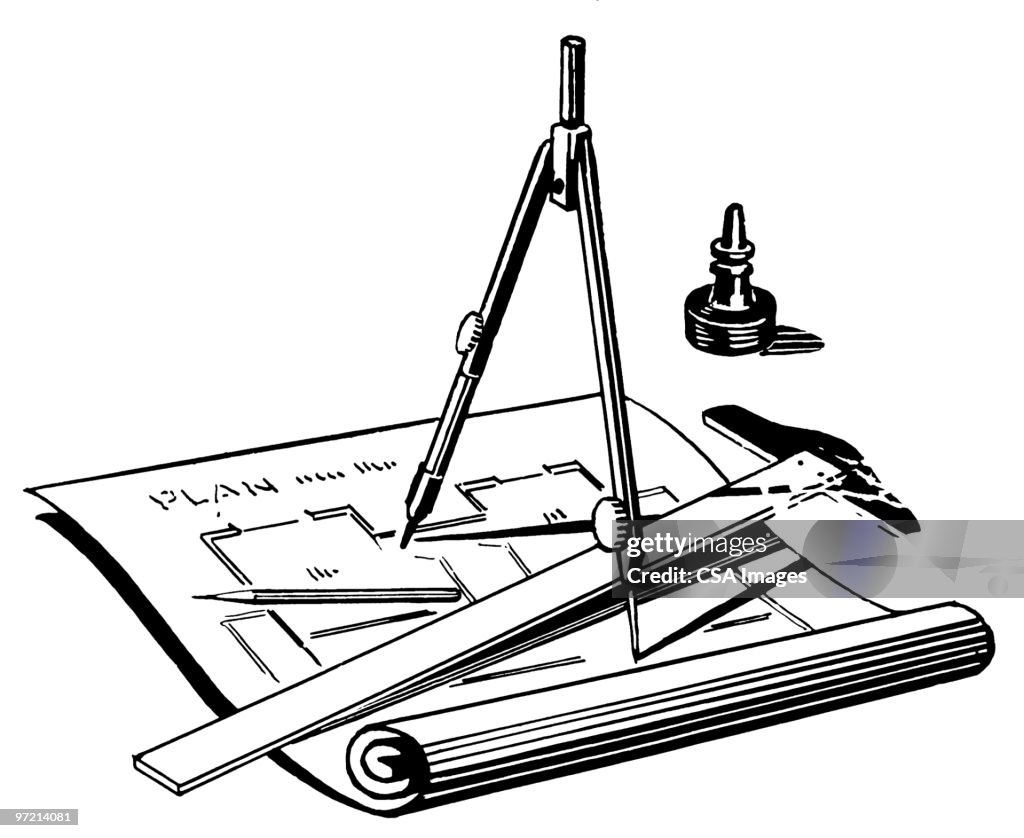 Drafting Tools High-Res Vector Graphic - Getty Images