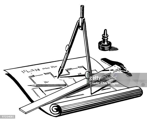 drafting tools - 建築師 幅插畫檔、美工圖案、卡通及圖標
