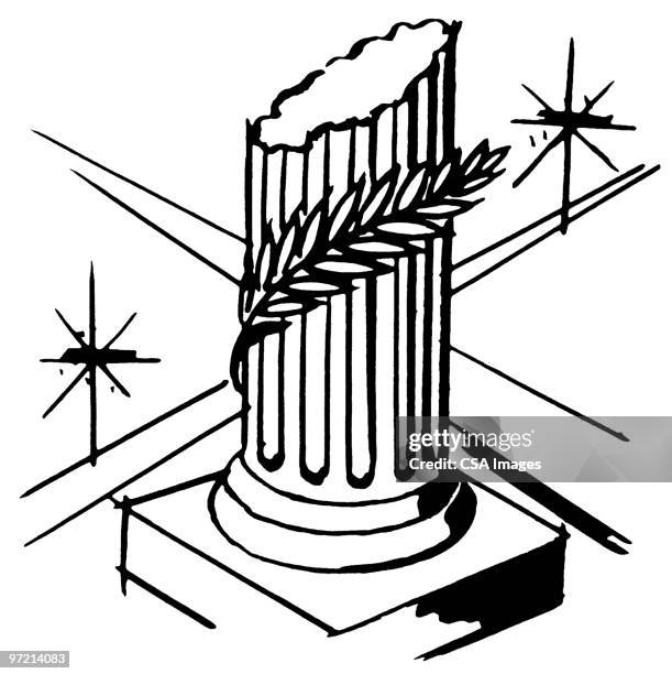 column - classical style stock illustrations