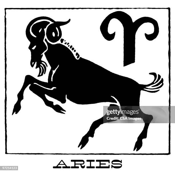 aries - widder stock-grafiken, -clipart, -cartoons und -symbole