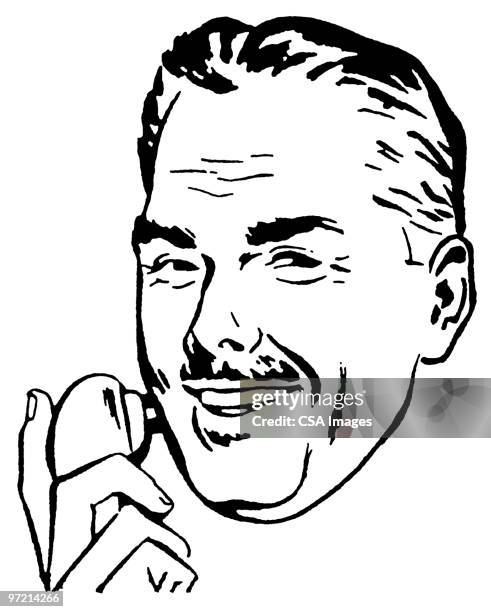 man with electric shaver - domestic bathroom stock illustrations