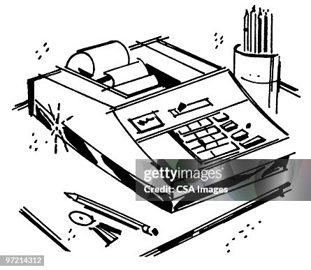 Adding Machine High-Res Vector Graphic - Getty Images