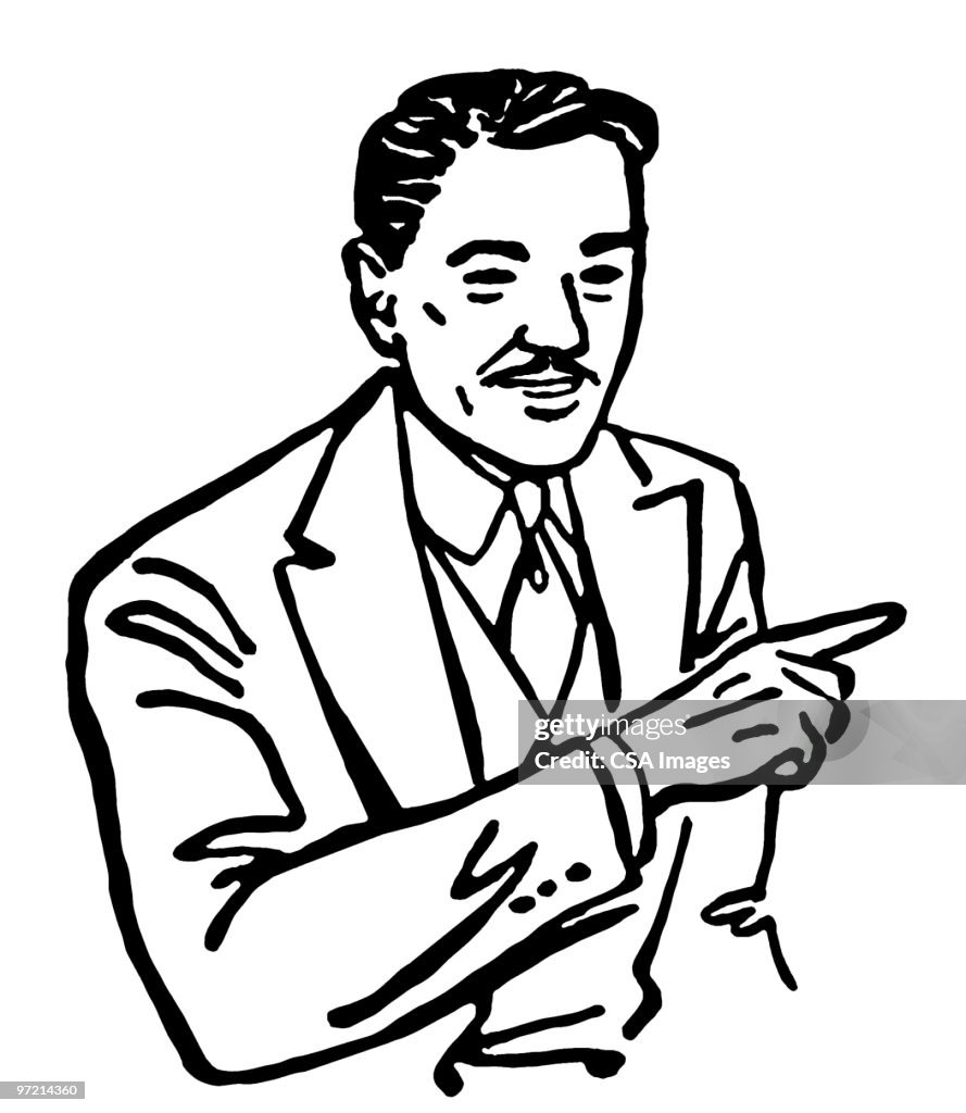 Man Pointer Man Pointing High-Res Vector Graphic - Getty Images