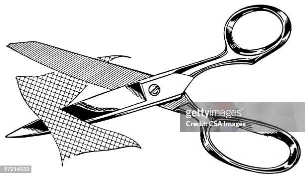scissors - cutting stock illustrations
