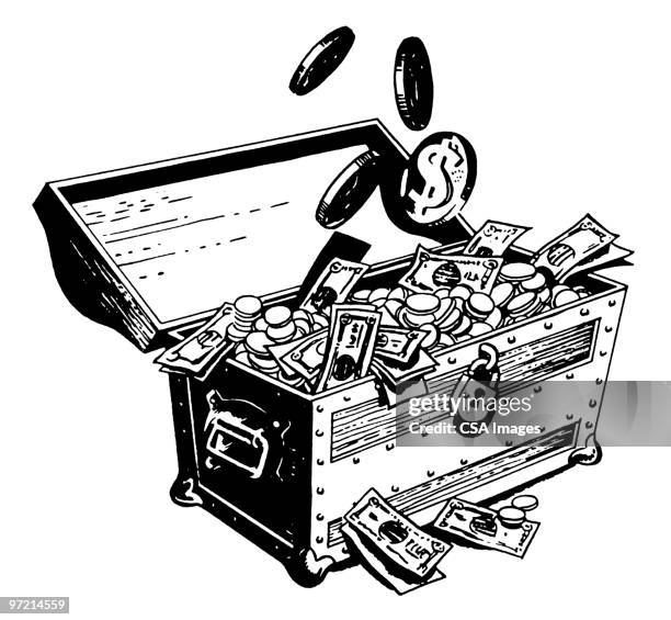 treasure chest - caché stock-grafiken, -clipart, -cartoons und -symbole