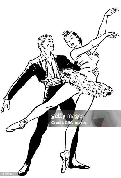 dancers - male ballet dancer stock illustrations