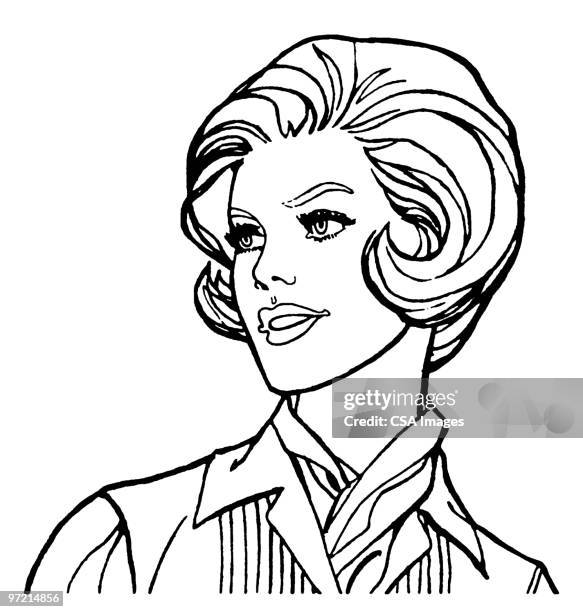 woman - woman black and white stock illustrations
