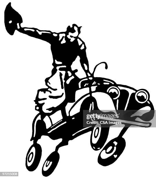 Car Rodeo Cartoon 38 Cowboy Car High Res Illustrations - Getty Images