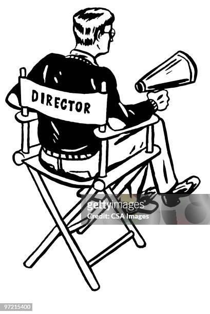 director - film director stock-grafiken, -clipart, -cartoons und -symbole