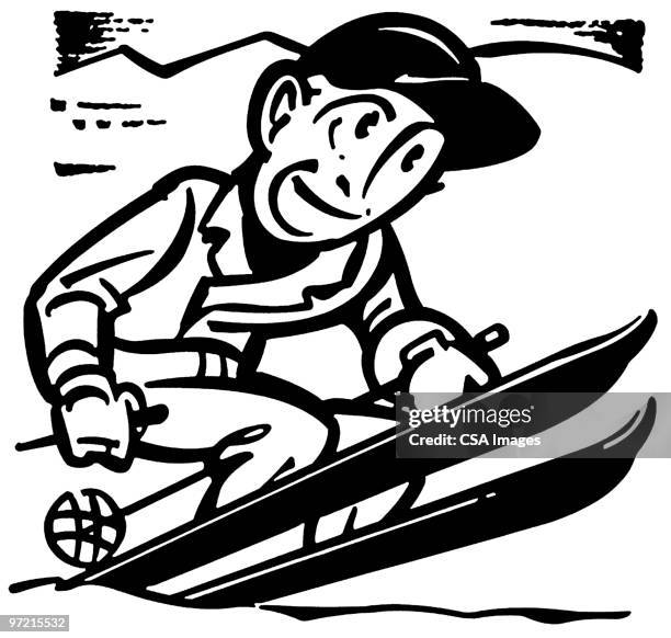 skier - ski stock illustrations