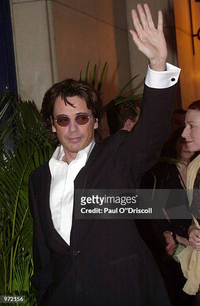 Jean Michel Jarre arrives at the International Federation of Phonographic Industries fourth annual Platinum Europe Awards July 10, 2002 in Brussels,...