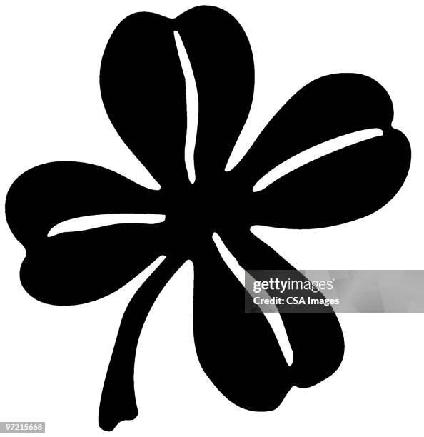 clover - 4 leaf clover stock illustrations